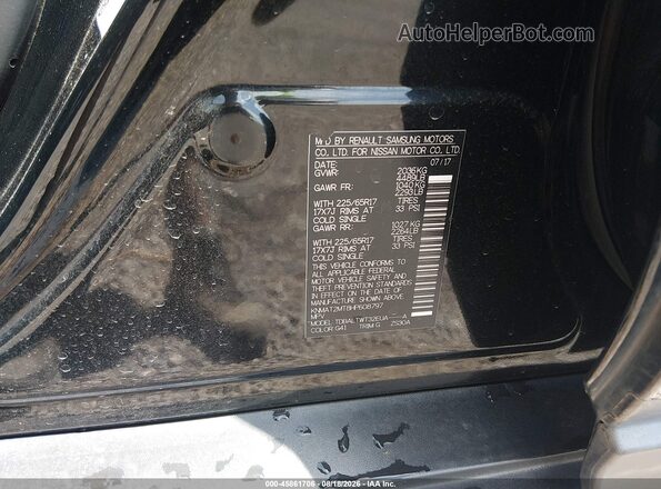 KNMAT2MT8HP608797 2017 NISSAN ROGUE Черный Вид подкапотного пространства