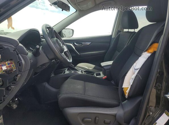 KNMAT2MT8HP608864 2017 NISSAN ROGUE Black წინა სალონის ხედი