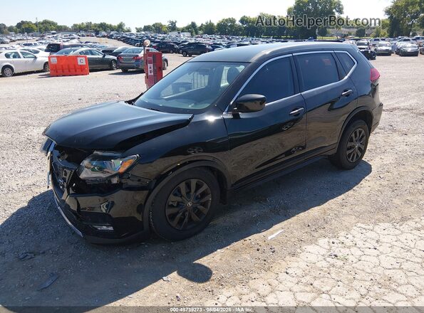 KNMAT2MT8JP503537 2018 NISSAN ROGUE Black Przód lewy
