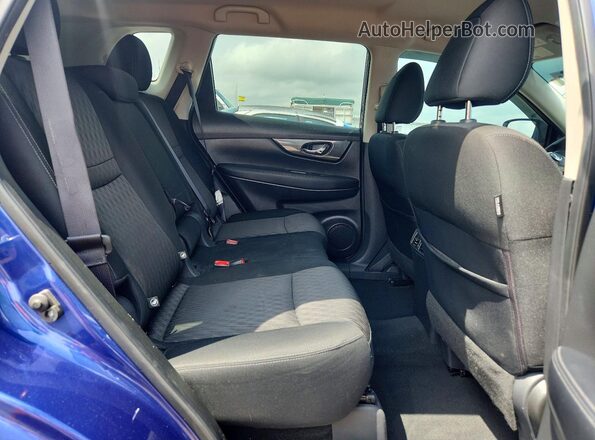 KNMAT2MT8KP519349 2019 NISSAN ROGUE Blue Սալոնի հետևի տեսք