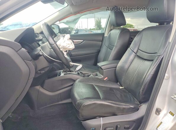 KNMAT2MT8KP558572 2019 NISSAN ROGUE Silver Widok wnętrza z przodu