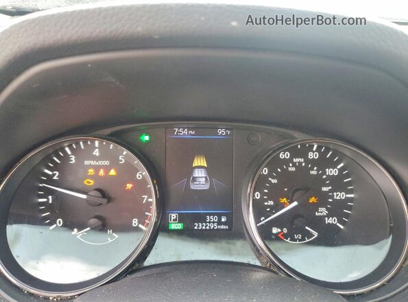 KNMAT2MT8KP558572 2019 NISSAN ROGUE Silver Widok zestawu wskaźników