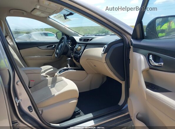 KNMAT2MT9GP601663 2016 NISSAN ROGUE Gray წინა სალონის ხედი