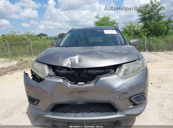 KNMAT2MT9GP601663 2016 NISSAN ROGUE Gray წინა ხედი
