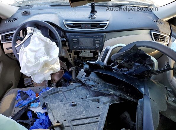 KNMAT2MT9GP612128 2016 NISSAN ROGUE Blue Առջևի վահանակի տեսք