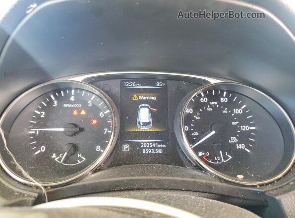 KNMAT2MT9GP622075 2016 NISSAN ROGUE Black Սարքավորումների վահանակի տեսք