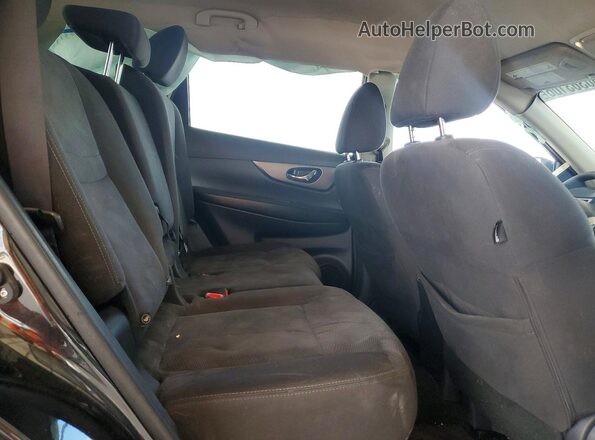 KNMAT2MT9GP622075 2016 NISSAN ROGUE Black Հետևի նստատեղերի տեսք