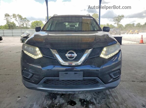 KNMAT2MT9GP622075 2016 NISSAN ROGUE Black Դիմացի տեսք