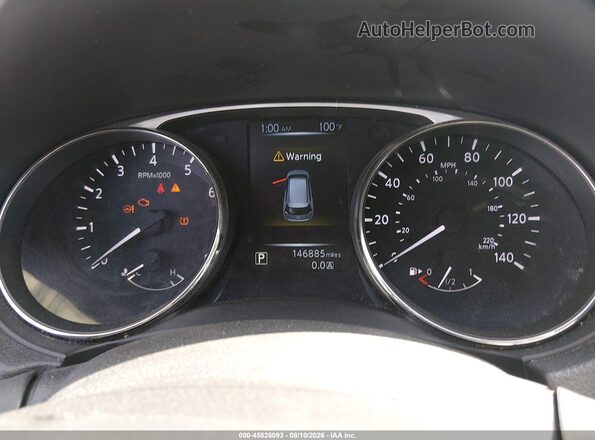 KNMAT2MT9GP649101 2016 NISSAN ROGUE White Հետևի նստատեղերի տեսք