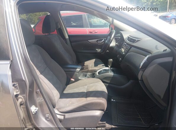 KNMAT2MT9GP661166 2016 NISSAN ROGUE Gray Widok wnętrza z przodu