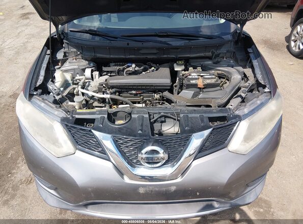 KNMAT2MT9GP661166 2016 NISSAN ROGUE Gray Widok z tyłu
