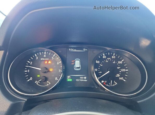 KNMAT2MT9HP540090 2017 NISSAN ROGUE Silver Սարքավորումների վահանակի տեսք