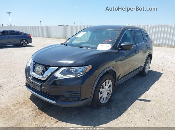 KNMAT2MT9HP615516 2017 NISSAN ROGUE Black Передня ліва чверть