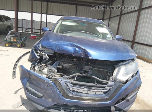 KNMAT2MT9JP520962 2018 NISSAN ROGUE Blue Widok z przodu