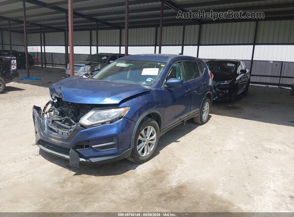 KNMAT2MT9JP520962 2018 NISSAN ROGUE Blue Przód lewy