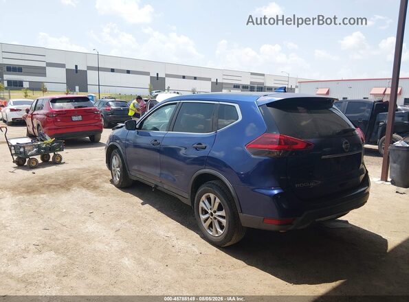 KNMAT2MT9JP520962 2018 NISSAN ROGUE Blue Tył lewy
