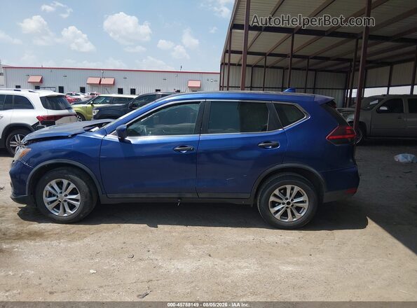KNMAT2MT9JP520962 2018 NISSAN ROGUE Blue Widok wnętrza z tyłu