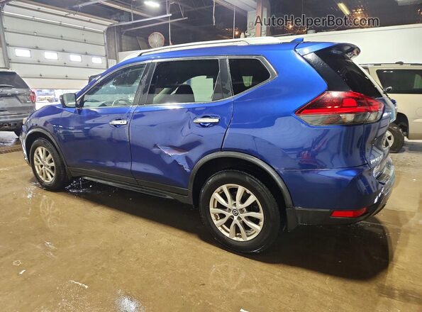 KNMAT2MT9JP603002 2018 NISSAN ROGUE Blue Trasero izquierdo