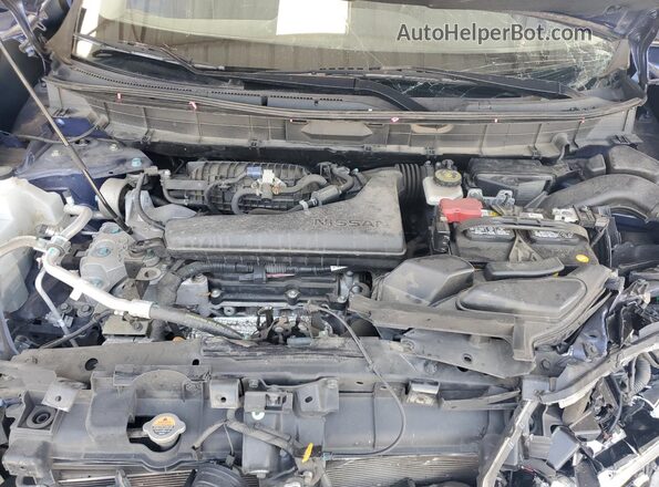 KNMAT2MT9KP524897 2019 NISSAN ROGUE Blue Вид задньої частини салону