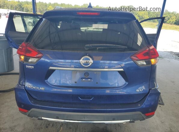 KNMAT2MT9KP524897 2019 NISSAN ROGUE Blue Вид ззаду