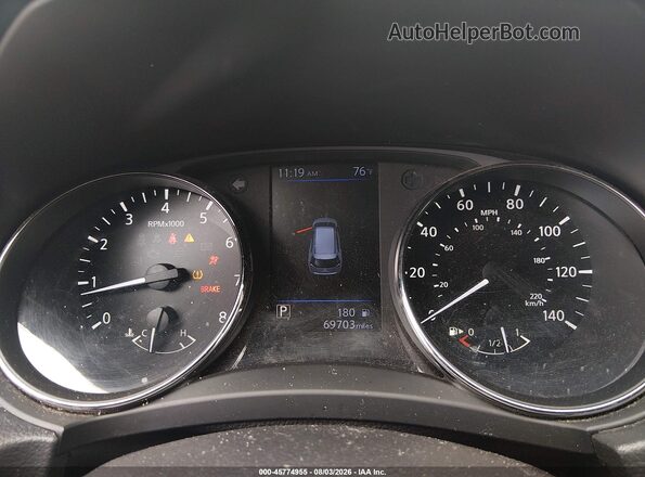 KNMAT2MT9LP502643 2020 NISSAN ROGUE White Вид задніх сидінь