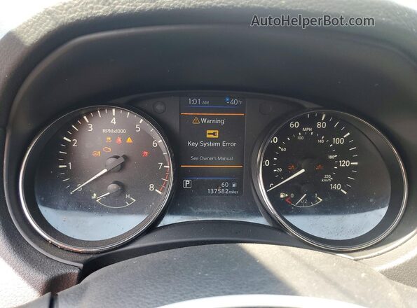 KNMAT2MT9LP539837 2020 NISSAN ROGUE Черный Вид щитка приборов