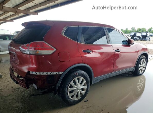 KNMAT2MTXGP593556 2016 NISSAN ROGUE Красный Задняя правая четверть