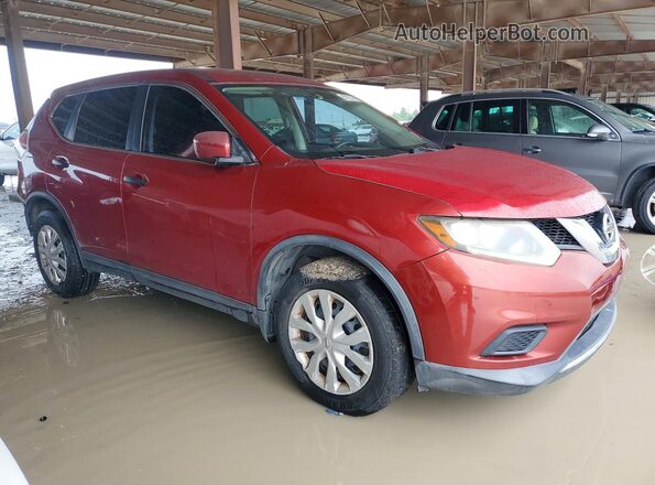 KNMAT2MTXGP593556 2016 NISSAN ROGUE Красный Передняя правая четверть
