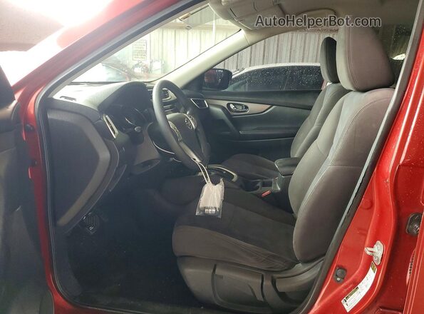 KNMAT2MTXGP593556 2016 NISSAN ROGUE Красный Вид салона спереди