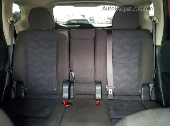 KNMAT2MTXGP593556 2016 NISSAN ROGUE Красный Вид задних сидений