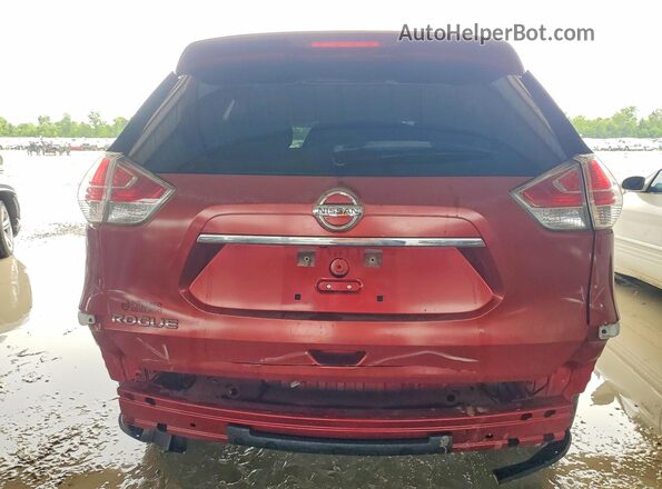 KNMAT2MTXGP593556 2016 NISSAN ROGUE Красный Вид сзади