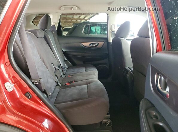 KNMAT2MTXGP593556 2016 NISSAN ROGUE Красный Вид задней части салона