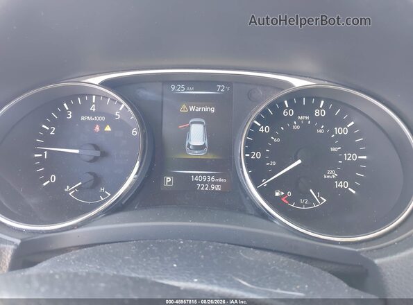 KNMAT2MTXGP621811 2016 NISSAN ROGUE Dark Blue Հետևի նստատեղերի տեսք