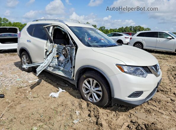 KNMAT2MTXGP719673 2016 NISSAN ROGUE Белый Передняя правая четверть