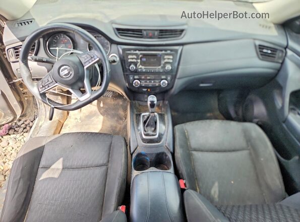 KNMAT2MTXHP618540 2017 NISSAN ROGUE Black Առջևի վահանակի տեսք