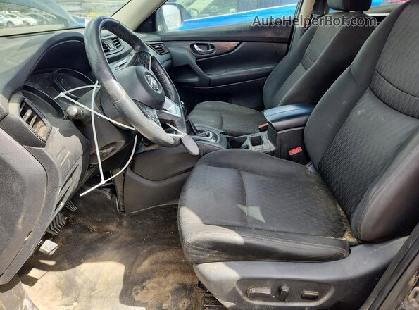 KNMAT2MTXHP618540 2017 NISSAN ROGUE Black Սալոնի դիմացի տեսք