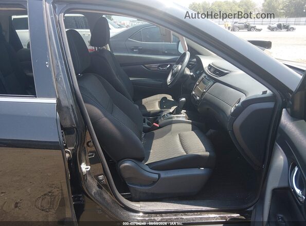 KNMAT2MTXJP506486 2018 NISSAN ROGUE Black Widok wnętrza z przodu