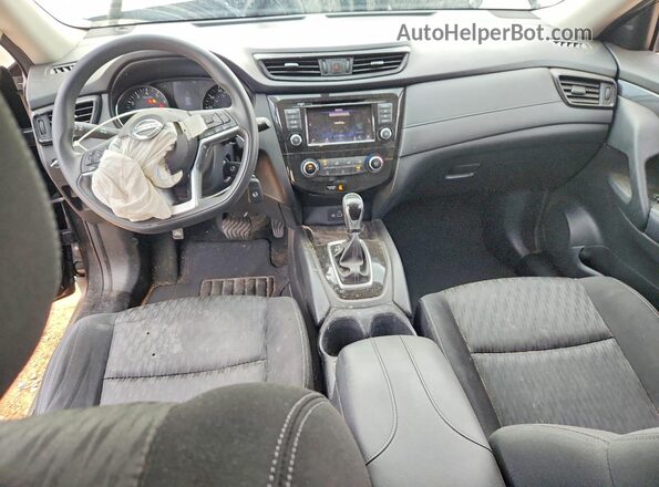 KNMAT2MTXJP550889 2018 NISSAN ROGUE Black წინა პანელის ხედი