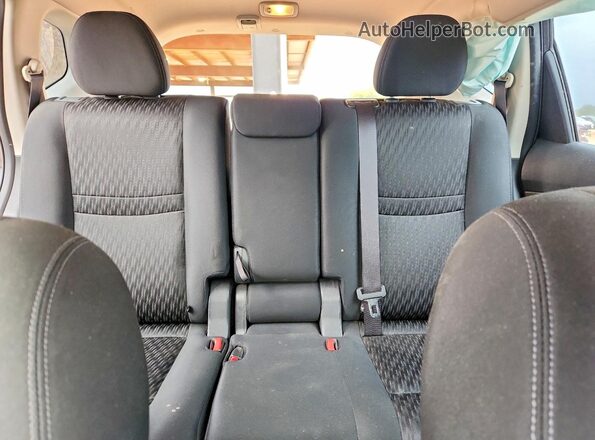 KNMAT2MTXJP550889 2018 NISSAN ROGUE Black უკანა სავარძლების ხედი