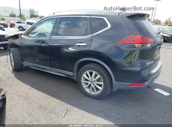 KNMAT2MTXJP563089 2018 NISSAN ROGUE Black Trasero izquierdo