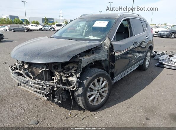 KNMAT2MTXJP563089 2018 NISSAN ROGUE Black Vista tres cuartos delantera izquierda