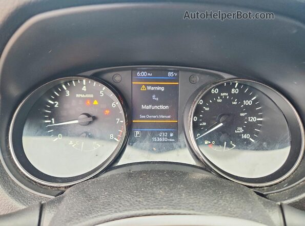 KNMAT2MTXJP582595 2018 NISSAN ROGUE Gray Widok zestawu wskaźników