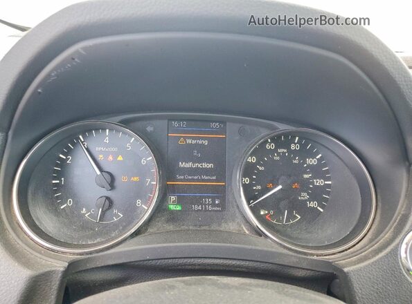 KNMAT2MTXKP508577 2019 NISSAN ROGUE Серебряный Вид щитка приборов