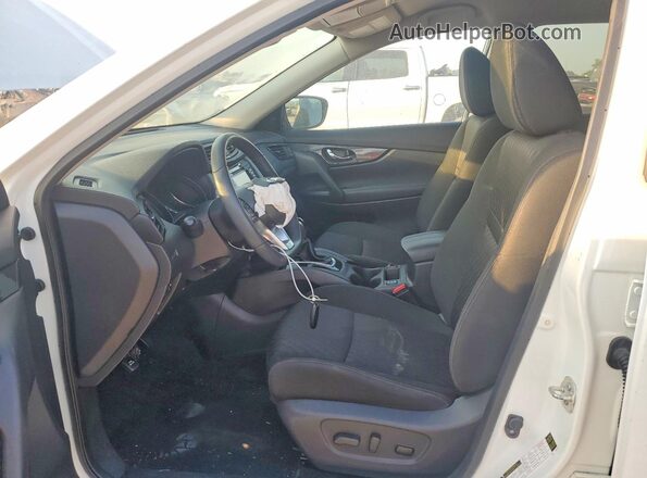 KNMAT2MTXKP545578 2019 NISSAN ROGUE White Widok wnętrza z przodu
