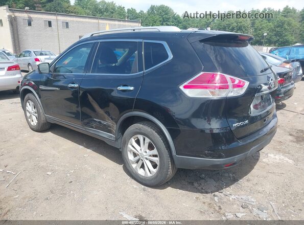 KNMAT2MV0GP630437 2016 NISSAN ROGUE Black Rear left