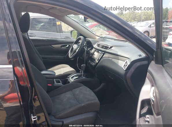KNMAT2MV0GP630437 2016 NISSAN ROGUE Black Front interior view