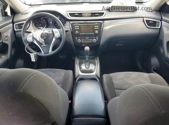 KNMAT2MV0GP641566 2016 NISSAN ROGUE Silver Widok deski rozdzielczej