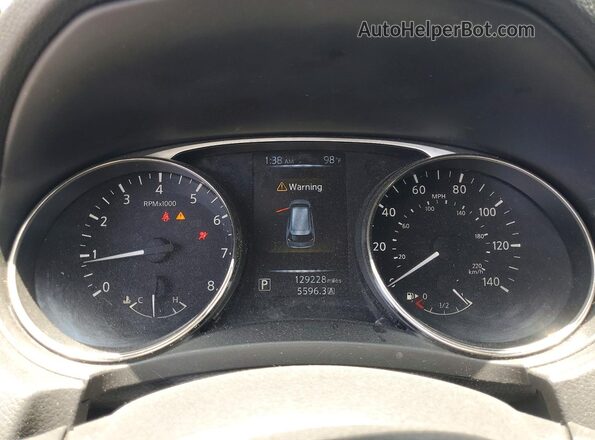KNMAT2MV0GP641566 2016 NISSAN ROGUE Silver Widok zestawu wskaźników