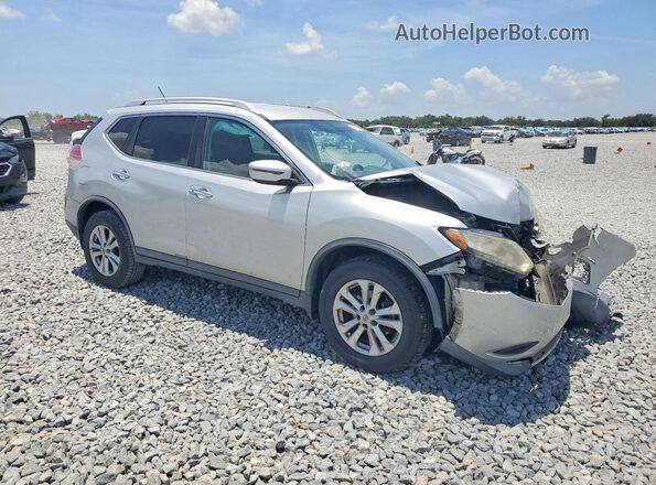 KNMAT2MV0GP641566 2016 NISSAN ROGUE Silver Przód prawy