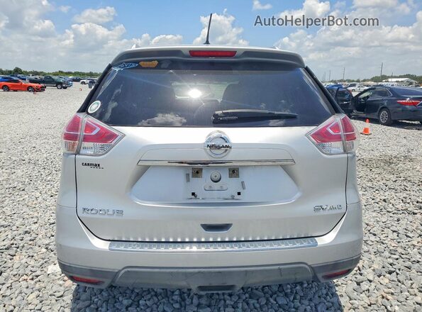 KNMAT2MV0GP641566 2016 NISSAN ROGUE Silver Widok z tyłu